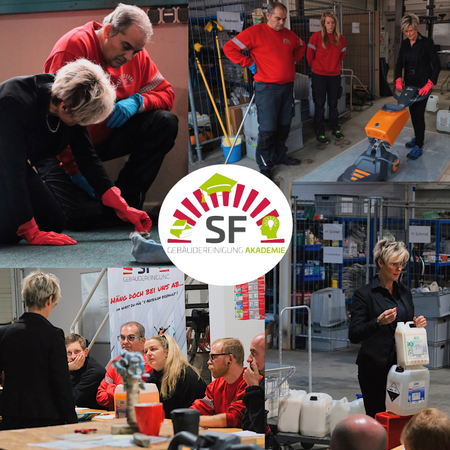 Gruppenfoto erfolgreicher Teilnehmer einer Weiterbildung in der SF Akademie