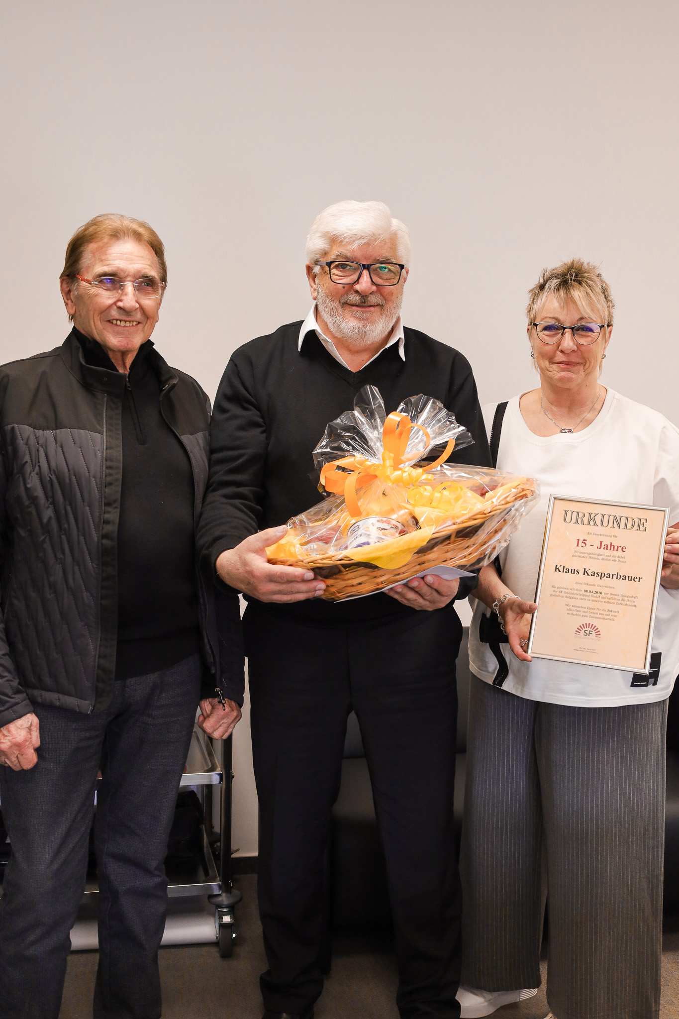 Klaus Kasparbauer, Niclas Rauh und Claudia Nemela