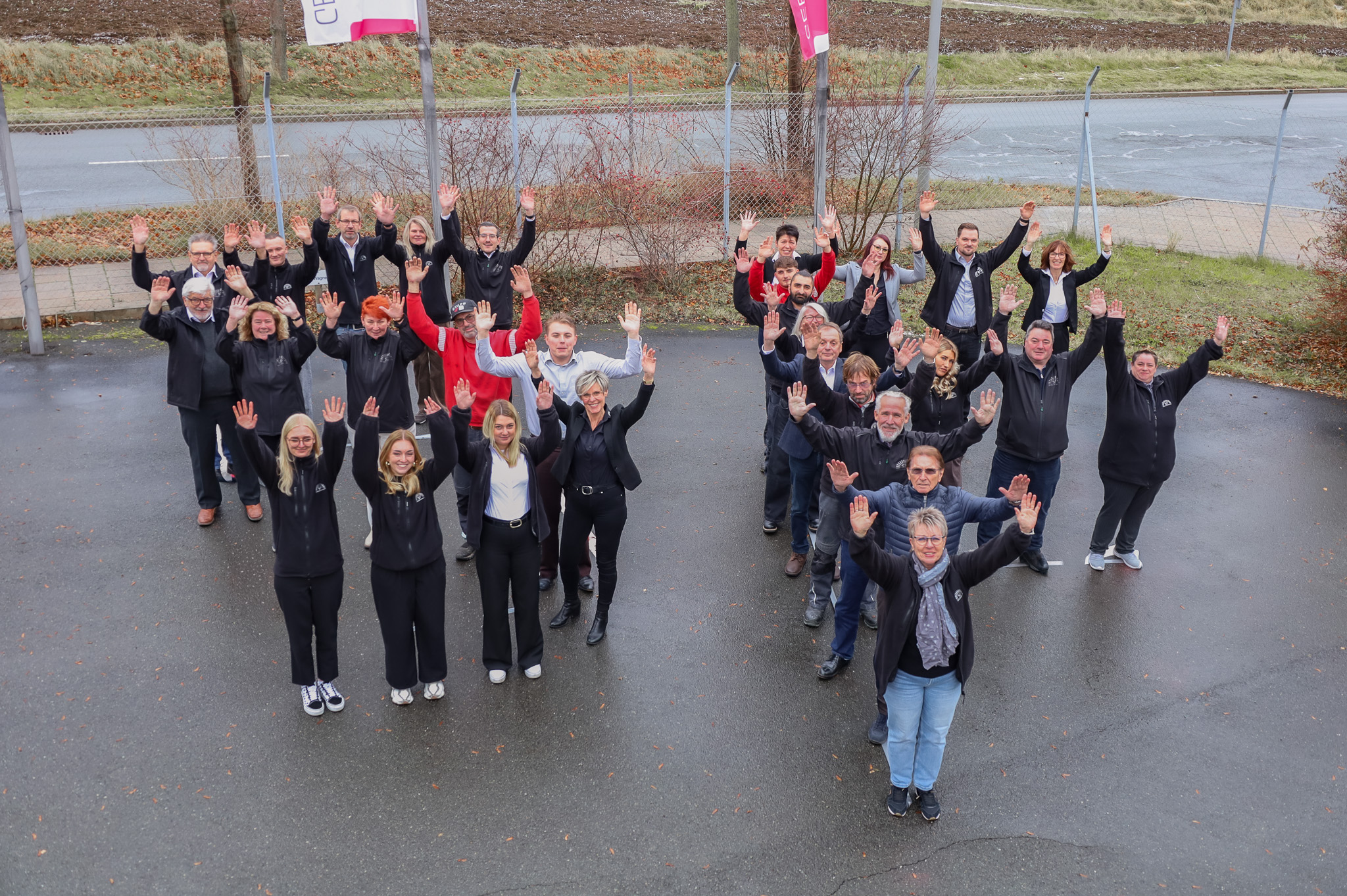 SF Gebäudereinigung Team bei der Arbeit